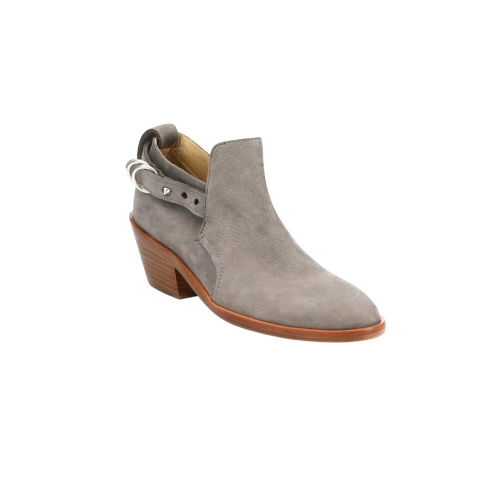 Rag & Bone Gray Sullivan Nubuck Leather Ankle Boot Size 36 US 6